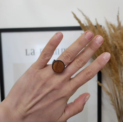 Azori Wooden gyűrű-sima